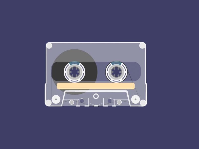 Cassette Tape aftereffects animation illustration illustrator motion motiongraphics tape