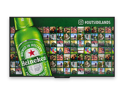 Heineken Instamural heineken instagram instamural interactive outside lands ui ux