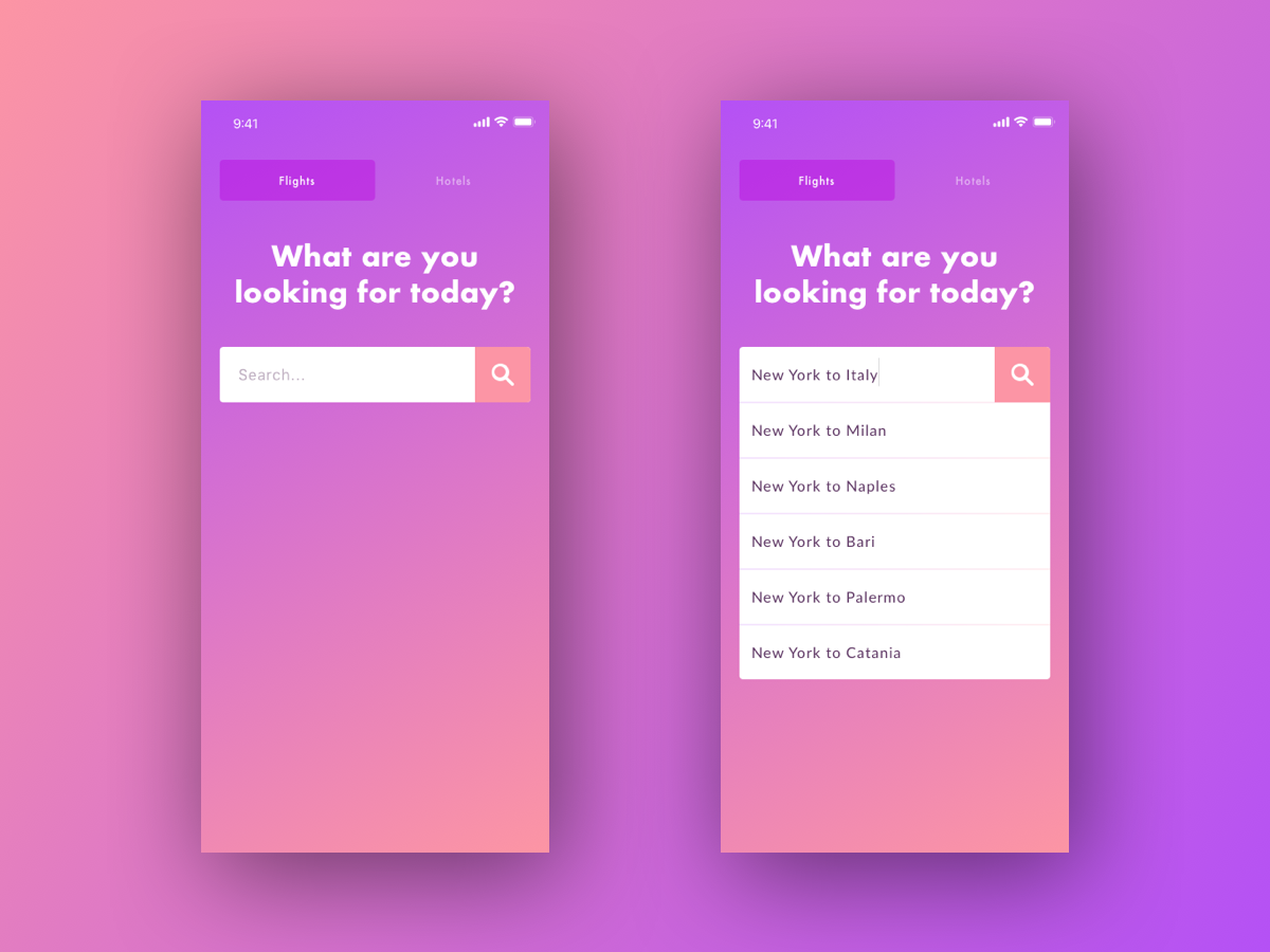 Daily UI: Search challenge colors dailyui field fun gradient search sketch uidesign