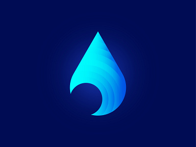 Aqua Logoicon a aqua brand identity branding design designer drop india lalit logo logo design logo designer print water wave