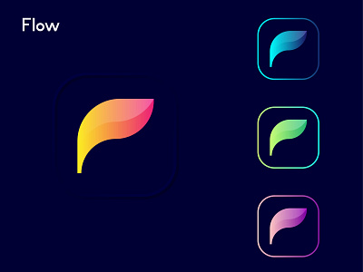 Flow brand identity branding design designer f flow india lalit leaf logo logodesign p print