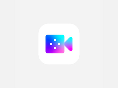 Video chat app icon icon logo videochat