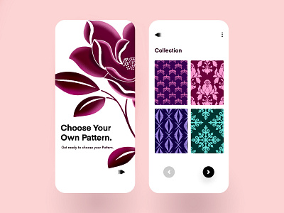 Pattern App application design designer device india interface lalit light minimal pattern screen startup ui ux