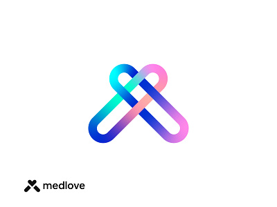 Medlove brand identity branding creative design designer heart india lalit logo logo design logo designer love medical medlove minimal pill pills print smart