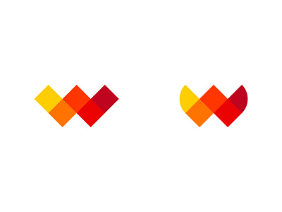 W Logo Mark brand identity branding design designer geometric india lalit logo logo design logo designer mark print w