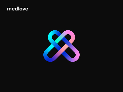 medlove dark brand identity branding connection design designer friendly healthcare heart india lalit life like logo logo designer love m medical medlove pill print