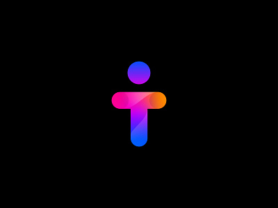T + Human branding colourful creative design designer fresh human india lalit logo logo design logo designer modern morden playful print t