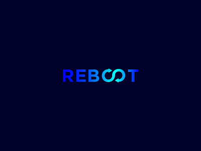 Reboot box brand design branding creative design designer india infinity lalit logo designer of office out outline powerful reboot rebranding redesign strong the