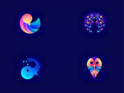 Animals App Icons amazing appicon brand identity brandidentity branding branding design creative design designer graphic icon design india iosappicon lalit logo logo design logo designer logodesign logodesigner logoicon