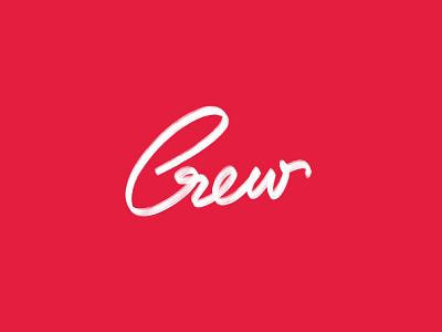 Crew crew designer india lettering logotype print typography