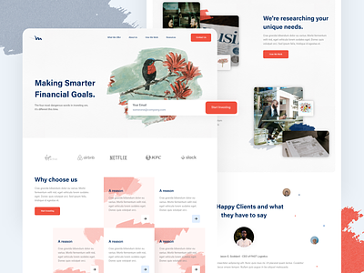 Fiancial Home Page Concept