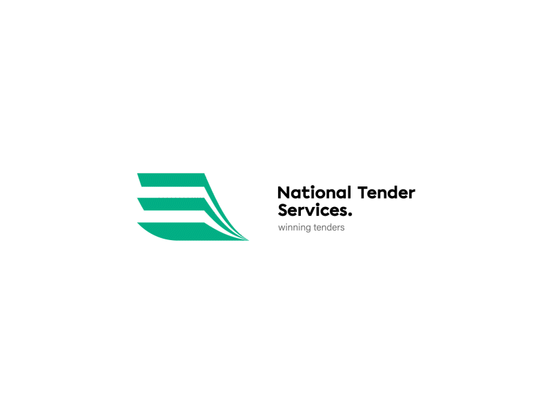 National Tender Services Animated Logo 📜 animated animated gif animated logo branding branding and identity branding design corporate design corporate identity green logo logo logo design logodesign