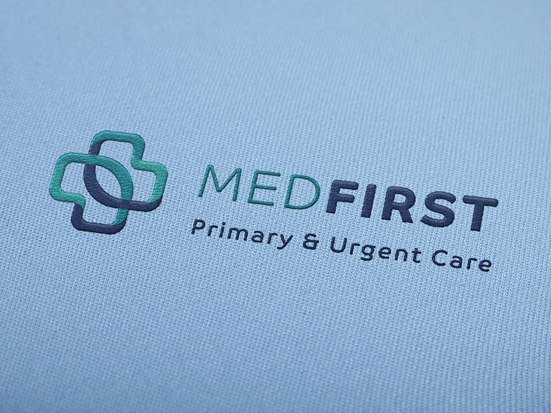 Med First Logo By Katie Birmingham Corbett On Dribbble