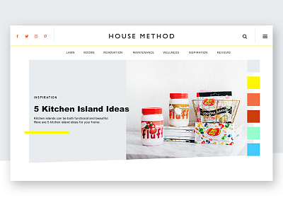 House Method Branding + Web Design brand guidelines branding color home homepage idendity interface style guide ui ux web website