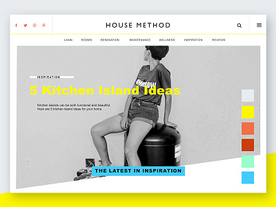 House Method Alternate Website Concept branding color home homepage interface ui ux web website