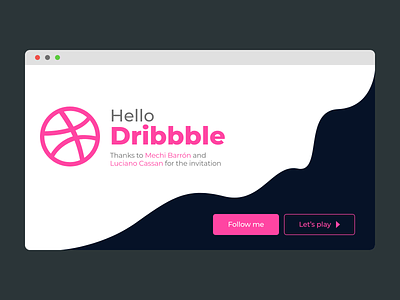Hello Dribbble debuts debutshot design firstshot hellodribbble shot ui web xd