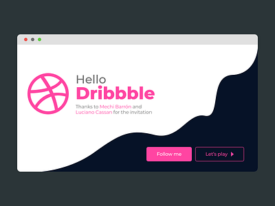 Hello Dribbble