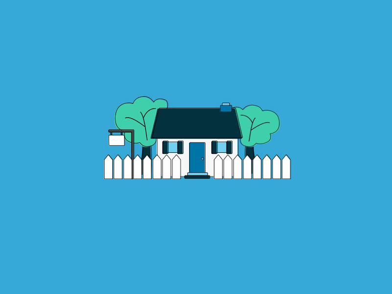Accommodation after effects animation gif illustration