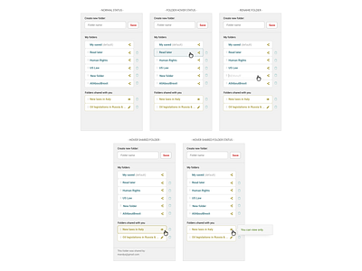 Foldering tool folder foldering forms interface design my account tool ui ui design ux design