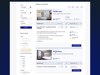 Hotel Booking -  Availability Search for Hotel Rooms