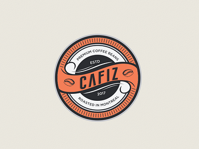 cafiz premium coffee beans 99designs adobeillustrator badgedesign coffe espresso graphicdesigner ilustration logoinspirations logos retro vintage