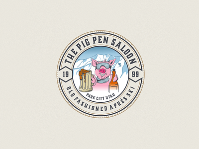 5 99designs adobeillustrator badgedesign beer graphicdesigner ilustration logoinspirations logos pig retro vintage