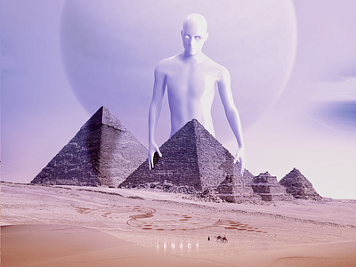 LEGACY desert digital digital art digitalart egypt geometry illustration inspiration light minimal mythology pastel pyramid sacred sand