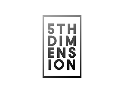 5th Dimension black branding creative design dimension screen typography web white