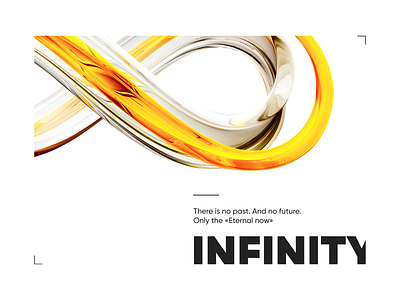 INFINITY 3d c4d cinema4d clean design infinity minimal minimalist typography white