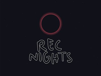 Visual Identity For Rec Nights design graphic
