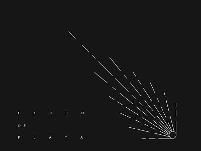 Cerro de Plata black branding design logo space