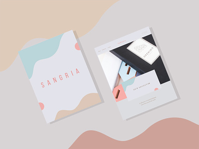 Web Design For Sangria logo pastels pink ux ux design web web design