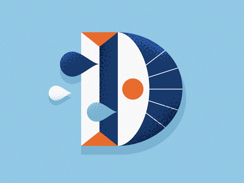 36 Days of Type - D 2d animation 36daysoftype 36daysoftype-d after effects animation illustrator motion design motion designer motion graphics type type animation