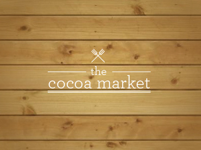 Mock Logo Concept for The Cocoa Market adobe illustrator logo simple