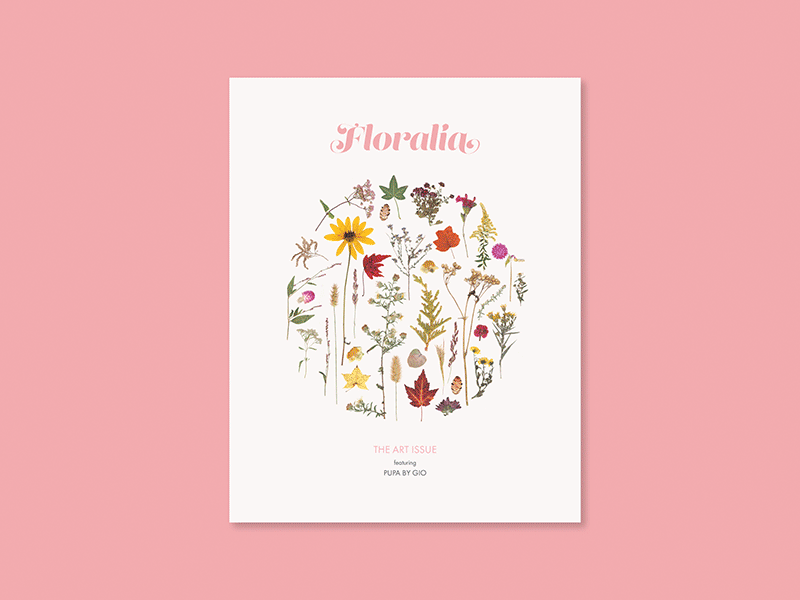 Floralia | The Art Issue art art direction debut flora graphic design layout magazine minimal photography publication publication design zine