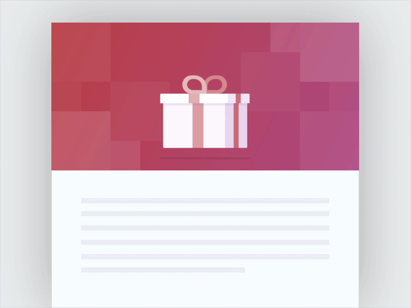 One Free Month Animated Email Header animation email illustration