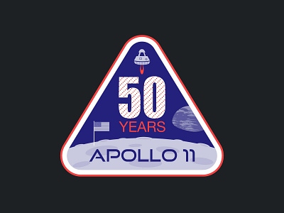 Apollo 11 Badge affinity designer apollo badge design illustration moon landing nasa