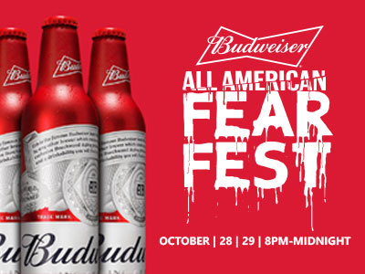 Bud All American Fear Fest branding design logo