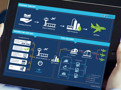Sustainable Aviation Infographic digital infographic