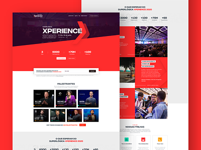 Superlógica Xperience 2020 clean conference design flat typography ui web
