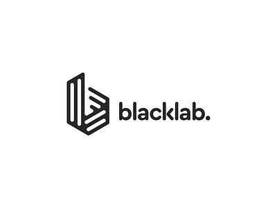 black lab. ventures branding clean design flat icon logo typography