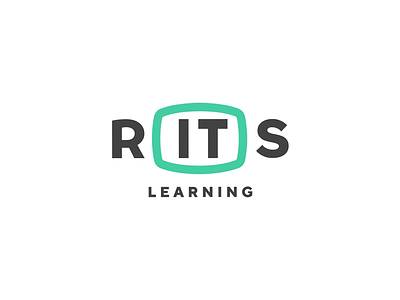 Rits Learning animation animation branding clean design flat icon logo type typography vector