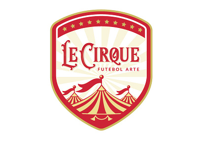 Le Cirque Futebol Arte branding clean design flat illustration lettering logo type typography vector