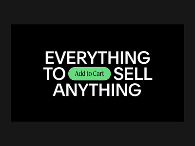 Everything to Sell Anything by Squarespace animation commerce design interaction product design squarespace typography web design