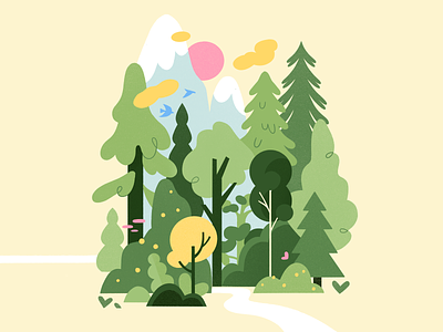 Tiny Mountain background design branding branding illustration concept art digital illustration editorial illustration illustration illustrator