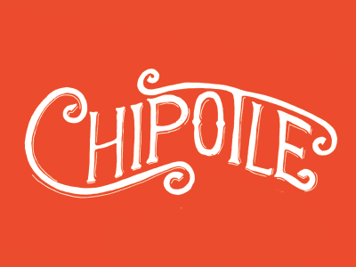 Chipotle chipotle hand lettering typography