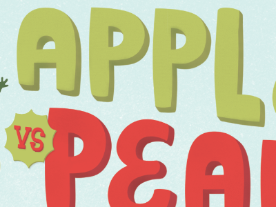 Sneak peak! cute fruit illustration lettering typography vs