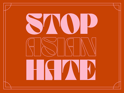 Stop Asian Hate blm lettering stop asian hate stop hate type type design typography