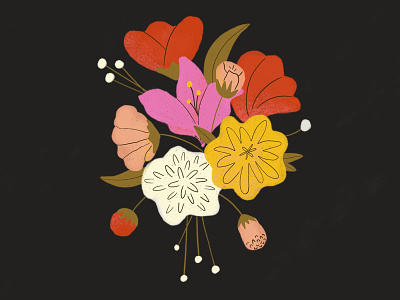 Flowers 1/5 digital art digital illustration floral flower illustration procreate