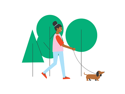 City Life Cleveland pt 2 design digital illustration dog dog walking illustration map product illustration spot illustration vector art vector illustration